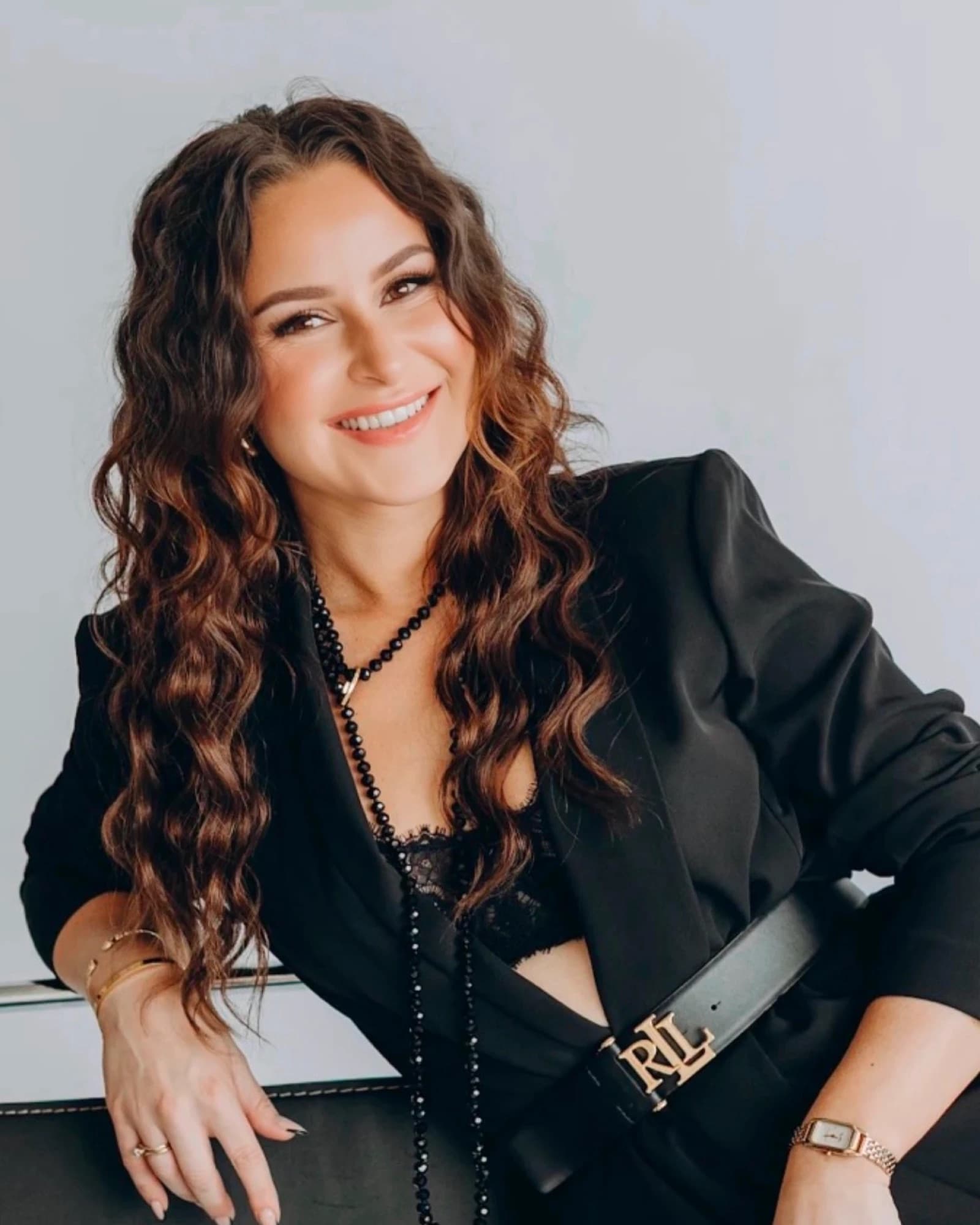 Misha Pazin in a black blazer